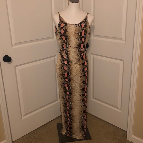 Snake Print Matching Set - Picture 2 of 4